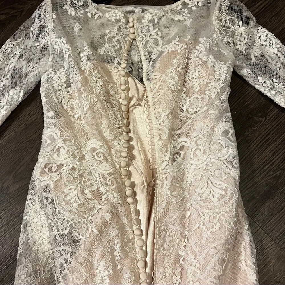 Allure bride bridal gown with lace and train inc,veil - Picture 7 of 12